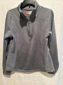 American Outdoorsman Women’s Gray  Quarter Zip Pullover M Medium NEW - Picture 1 of 11