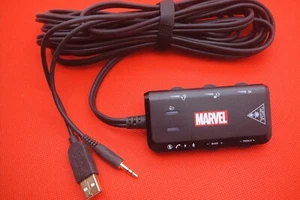 Turtle Beach Marvel Super Hero Universale 3.5 USB ps4 Xbox MIC Headphone Adapter - Picture 1 of 3