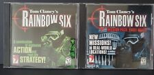 Tom Clancy's Rainbow Six + Eagle Watch Exp PC Vintage Tested VG/G PC 1998 Win98+