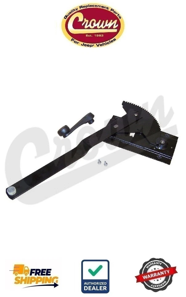Window Regulator-Kit for Wrangler 87-95, CJ-7 76-86, CJ-8 81-86 Crown 55074990K - Image 1 of 1