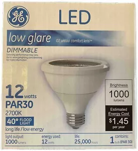 LED Light Bulb Low Glare 1000 Lumens Flood Lights GE PAR30 Energy Efficient NEW - Picture 1 of 8