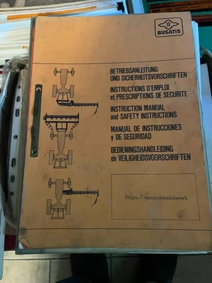 Betriebsanleitung Busatis Raps Trennschneider - Bild 1 von 3