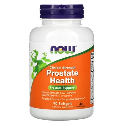 Now Foods Clinical Strength Prostate Health 90 Cápsulas Gelatinosas GMP Qualidade Garantida, - Imagem 1 de 3