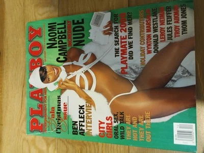 Playboy Magazine December 1999 Naomi Campbell Gala Christmas Issue  Ben Affleck Foto 1 de 2