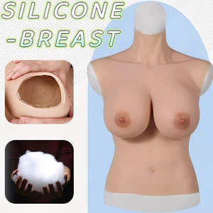 Silicone Breast Forms C-H Cup Breast Plates Fake Boobs Crossdresser Drag Queen - Picture 1 of 28