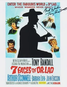 TONY RANDALL firmado SIETE 7 CARAS DEL DR. LAO 8x10 con certificado de autenticidad FANTÁSTICO MINI PÓSTER - Imagen 1 de 1