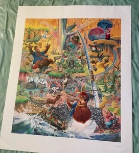 The Laffin' Place Charles Boyer Art Print Disneyland Splash Mountain! - Picture 1 of 6