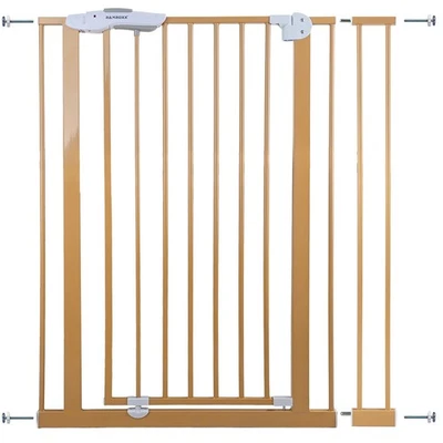 Absperrgitter Treppenschutzgitter beige für für 85-95cm Durchgang 110cm Hoch  - Bild 1 von 4