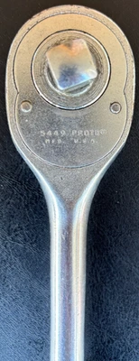 Trinquete vintage PROTO Professional 5449 1/2" Drive 10" hecho en EE. UU. Foto 1 de 4