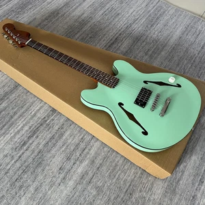 bright green Tom Delonge starcaster jazz electric guitar,AAA rosewood fretboard - Picture 1 of 4