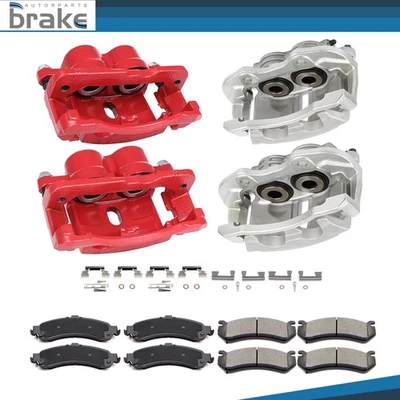 Front And Rear Brake Calipers & Ceramic Pads For 03-2006 Chevrolet Suburban 1500 - Image 1 of 4