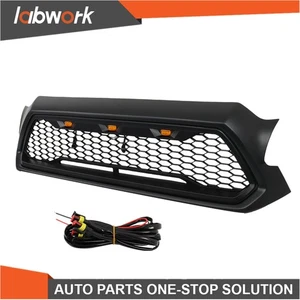 Labwork Front Grille W/ LED Lights Matte Black For 2012-2015 Toyota Tacoma - Picture 1 of 12