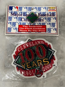 MLB Coleccionable 1991-2001 Cleveland Indians Parche Año 100 - Imagen 1 de 7