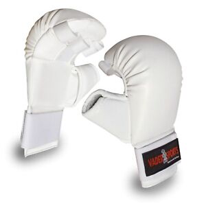 Karate training gloves white karate competition mitts white karate WKF style