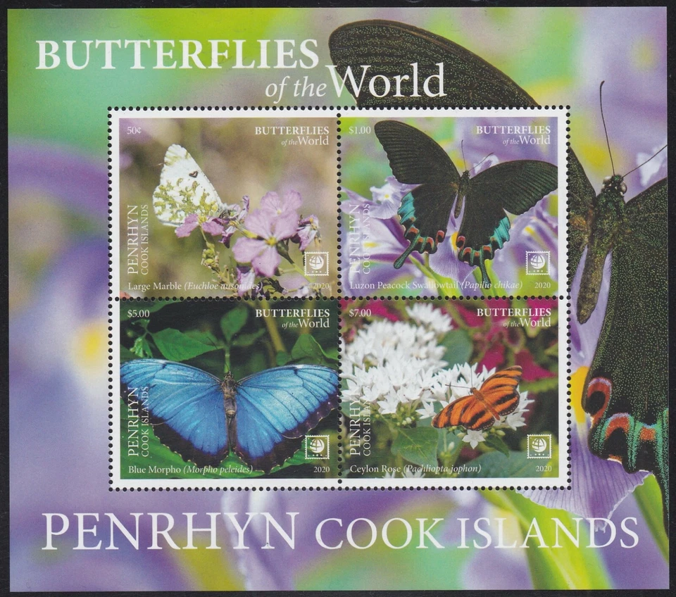 Penrhyn (2020) Butterflies of the World, Part I - S/S - Image 1 of 1