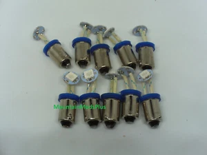 10 nuevas bombillas de repuesto Pinball 6,3 voltios LED azul flexible 44/47 base de bayoneta BA9S - Imagen 1 de 8