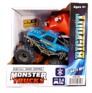 New Bright 1:43 BIGFOOT Radio Control 4x4 Monster Truck Lights Up 2.4GHZ Ages 4+ - Picture 1 of 5