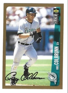 D 1996 Collector's Choice GOLD SIGNATURE Baseball Greg Colbrunn Padres #152 NRMT - Picture 1 of 1