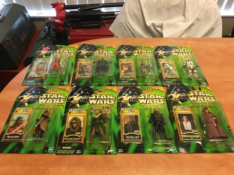 Lot of 8 Star Wars Power of the Jedi Force File Collection 1 Hasbro 1998 Cover