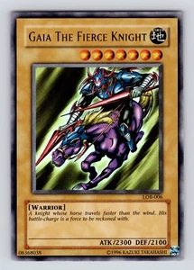 LP - Gaia The Fierce Knight - LOB-006 Yugioh Card - Picture 1 of 2