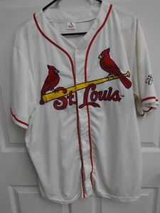 Vintage MLB St. Louis Cardinals Knopfleiste genäht SGA Baseball Trikot Herren XL - Bild 1 von 6