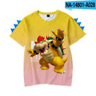 Super Mario Bros Bowser 3D T shirt Short Sleeve Shirt Teens Summer Tee Tops