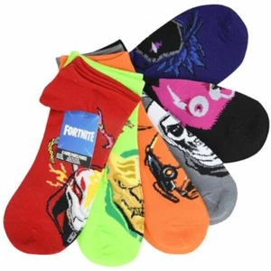 Fortnite No Show Socks 6 Pack Boys Officially Licensed S/M Shoe Size 9 - 2.5 - Picture 1 of 3
