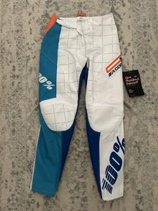 Rad Mountainbike Jugend Größe 26 Motocross 100% R Core DH Hose weiß R-Core - Bild 1 von 5