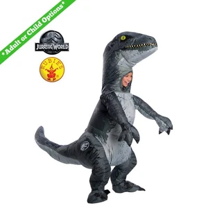 Rubie's Jurassic World Inflatable Velociraptor Blue Halloween Costume *Choose* - Picture 1 of 11