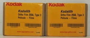 Two Sealed Packs of Kodak 4x5 Kodalith Ortho Film #2556 Type 3 - Expired 4/2005 - Picture 1 of 4