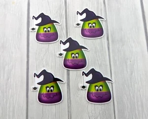 Halloween Flatback Planar Resin, Candy Corn Hair Bow Center, Cupcake Topper - Picture 1 of 4