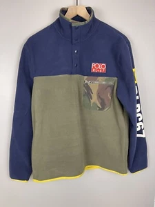 Polo Ralph Lauren RLPC67 Hi Tech P-93 Camo Pullover Fleece Men Size S - Picture 1 of 4