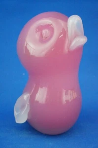 Scultura anatroccolo pulcino vetro sommerso opalino rosa Murano vetrerie Seguso - Foto 1 di 22
