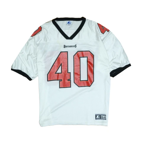 Vintage Tampa Bay Buccaneers Mike Alstott Starter Jersey Size 54 2XL 90s NFL Cover