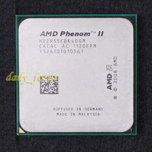 AMD Phenom II X4 955 3.2 GHz HDZ955FBK4DGM CPU Processor 4000 MHz Socket AM3 6MB - Picture 1 of 2