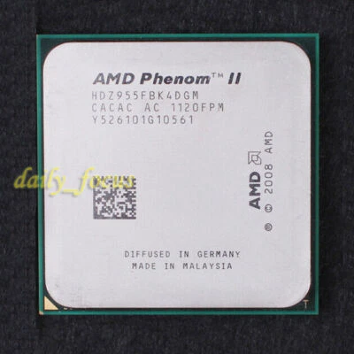 AMD Phenom II X4 955 3.2 GHz HDZ955FBK4DGM CPU Processor 4000 MHz Socket AM3 6MB - Image 1 of 2