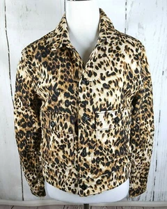 Giacca Denim Kenny Kenny Stampa Leopardata Piccola Nuova con etichette - Foto 1 di 7