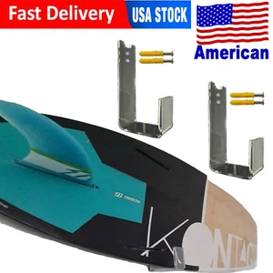 ACRYLIC Surfboard Wall Display Rack Snowboard SUP Garage Wall Storage Rack *USA* - Picture 1 of 9
