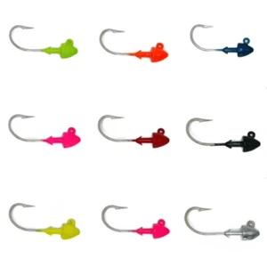 BULLET JIGS 8/0 SHORT OR LONG SHANK 2PK FLOUNDER COBIA STRIPPER AND SNOOK - Picture 1 of 13