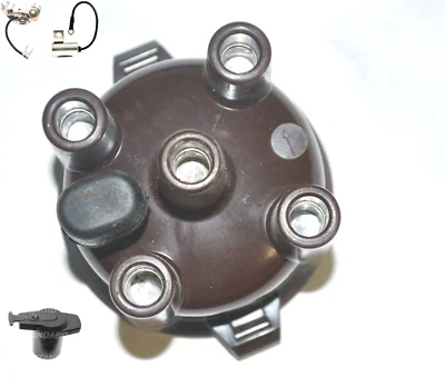DISTRIBUTOR CAP ROTOR POINTS CONDENSER for SUBARU 1400 1600 DL GL BRAT  - Image 1 of 4
