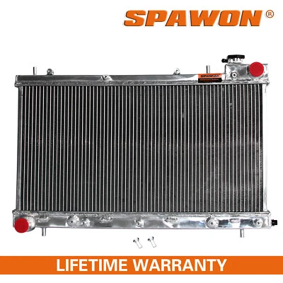 2Row Radiator For Subaru Forester Impreza 1999-2002 2.2L 2.5L SPAWON H4  AT MT - Image 1 of 4