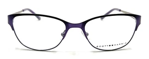 AUTHENTIC & NEW - SCOTT HARRIS SH-440 C1 53/17/135 - PURPLE - EYEGLASSES & CASE - Picture 1 of 3
