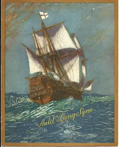1937 Cunard White Star R M S Carinthia, menús cena de despedida de gala - Imagen 1 de 2