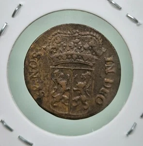 1732 Dutch Netherlands Voc Duit New York Penny Gelderland Copper Coin_N22 - Picture 1 of 4