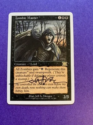 MTG Magic Zombie Master Signed Artist Proof x1 6th Edition Jeff A. Menges - Image 1 of 2