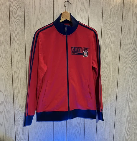 Vintage ADIDAS Chicago Fire Red Full-Zip Track Jacket Red Men’s M Cover