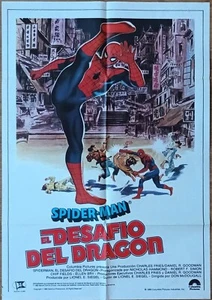 Spider-Man: The Dragon's Challenge ORIGINAL Spanish '80 POSTER Graves artwork! - Picture 1 of 6