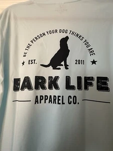 Bark Life Apparel Co. Performance blaues langärmliges Sonnen-T-Shirt für Herren $ 49 Einzelhandel - Bild 1 von 17