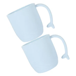 2 Pcs Children's Mouthwash Cup Toothpaste Cups Toothbrush Mugs Travel - Picture 1 of 12