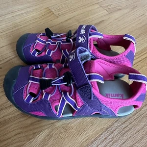 Kamik electro sandals Girls' Sz 2 Pink purple Waterproof Closed Toe HK8036 - Picture 1 of 8